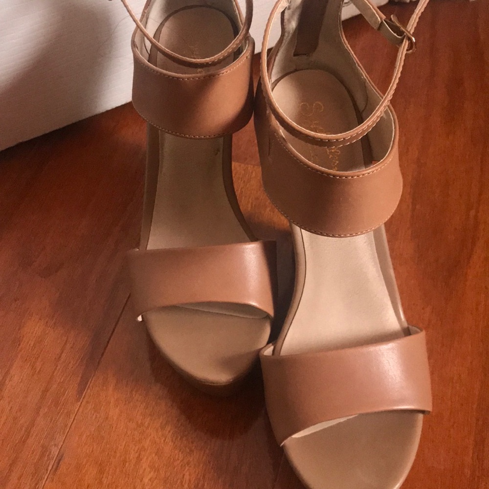 Seychelles nude wedges
